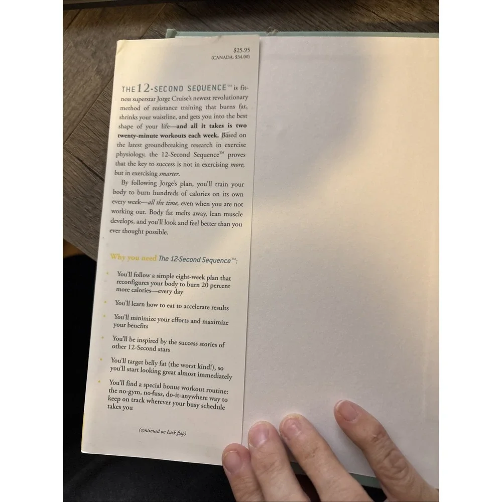 12 Second Sequence : Shrink Your‎ Waist in 2 Weeks HB And Spiral Journal New!